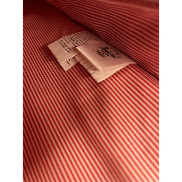 Herschel Supply Co Backpack Blue Red White Stripe Lining Strap Book Laptop Bag - Picture 6 of 16